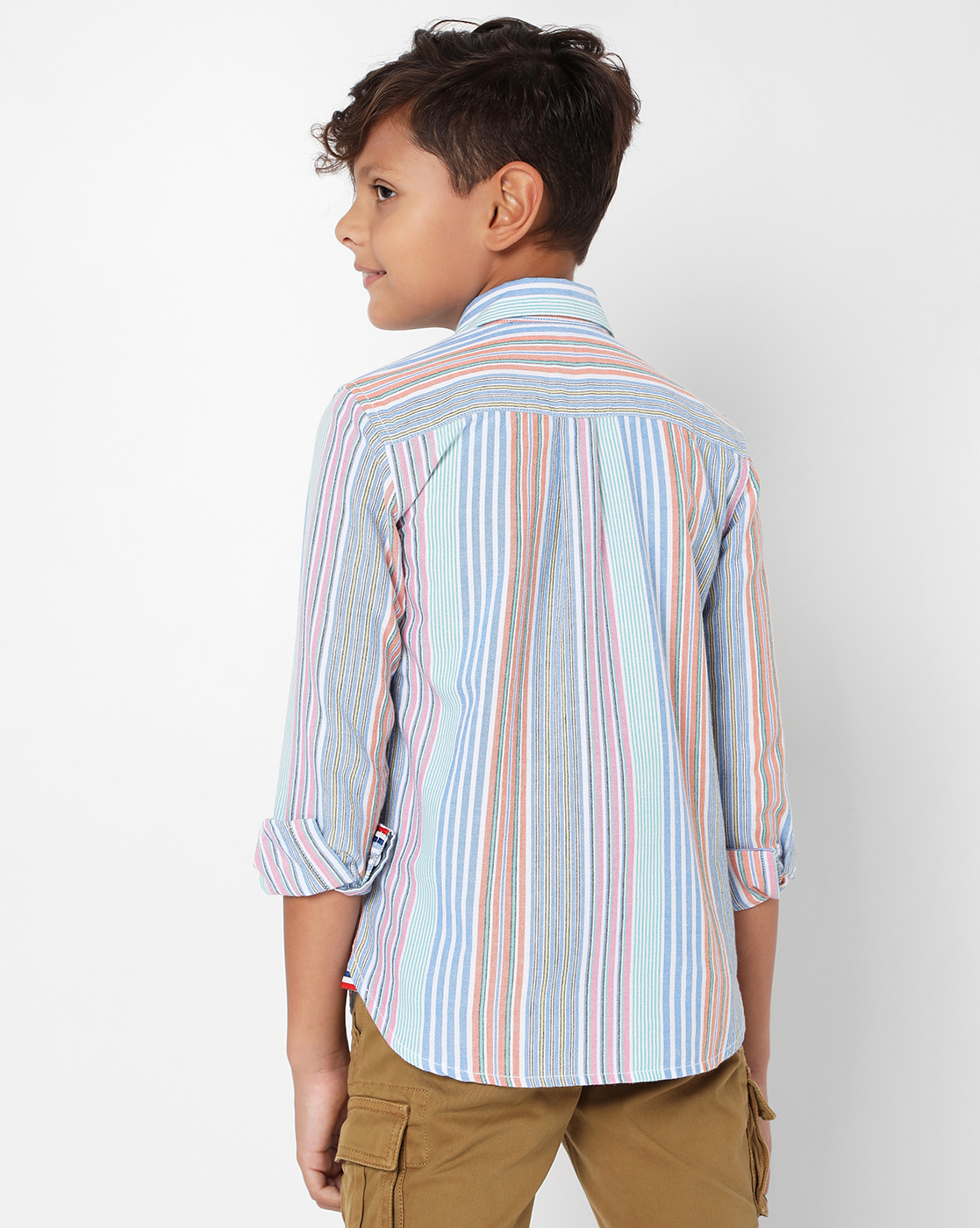 GAS KIDS Boys Striped Multicolor Shirt